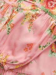 Laura Ashley Pink Pintuck Tiered Dress - Image 11 of 11