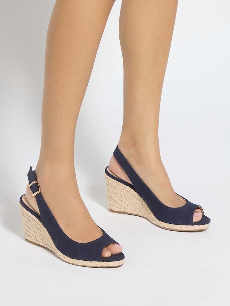Dune London Blue Mediating Wedges - Image 1 of 6 Dune London Blue Mediating Wedges - Image 1 of 6