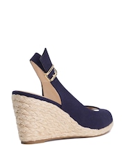 Dune London Blue Mediating Wedges - Image 3 of 6