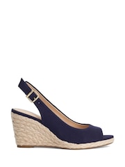 Dune London Blue Mediating Wedges - Image 4 of 6