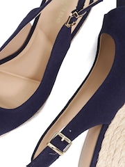 Dune London Blue Mediating Wedges - Image 6 of 6