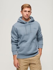 Superdry Blue Essential Logo Hoodie - Image 2 of 9