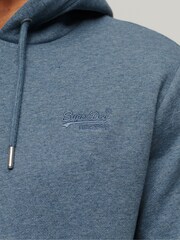 Superdry Blue Essential Logo Hoodie - Image 5 of 9
