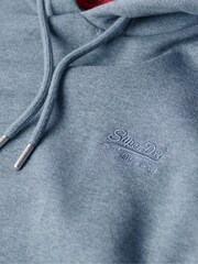 Superdry Blue Essential Logo Hoodie - Image 8 of 9