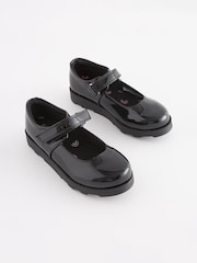 Black Patent Junior School Mary Jane Shoes - Image 2 of 8
