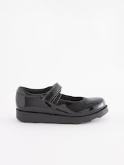 Black Patent Junior School Mary Jane Shoes - Image 3 of 8