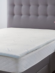 Silentnight White 3cm Orthopaedic Mattress Topper With Cover - Image 1 of 4