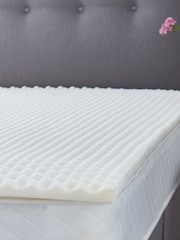 Silentnight White 3cm Orthopaedic Mattress Topper With Cover - Image 2 of 4