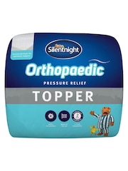 Silentnight White 3cm Orthopaedic Mattress Topper With Cover - Image 4 of 4