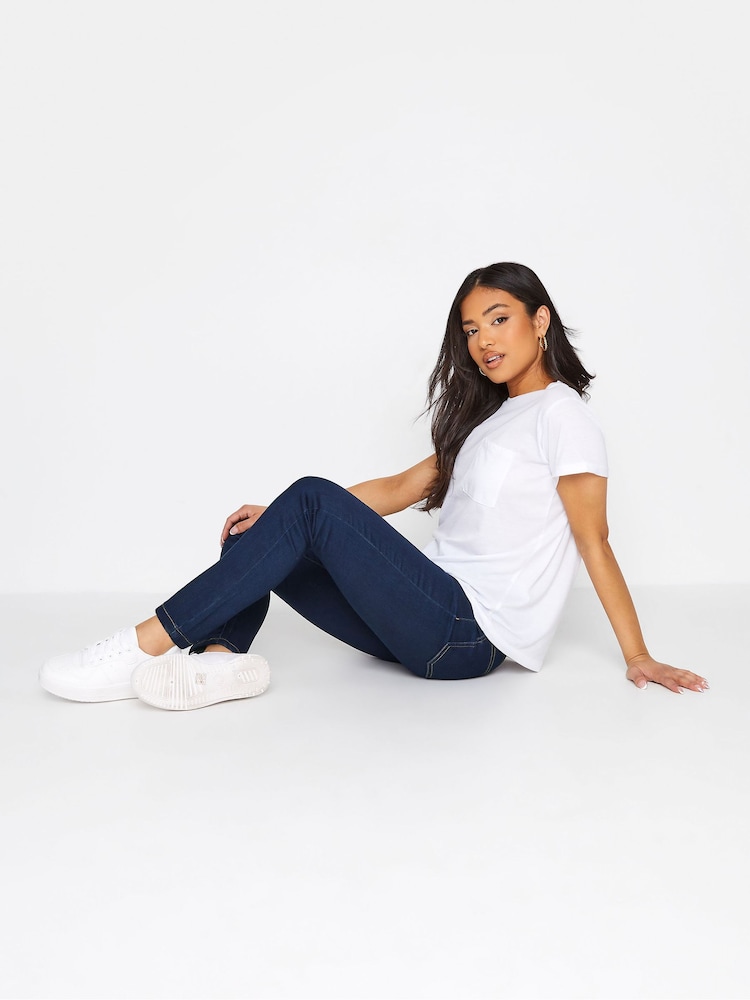 PixieGirl Petite Blue Stretch Skinny Jeans - Image 3 of 3