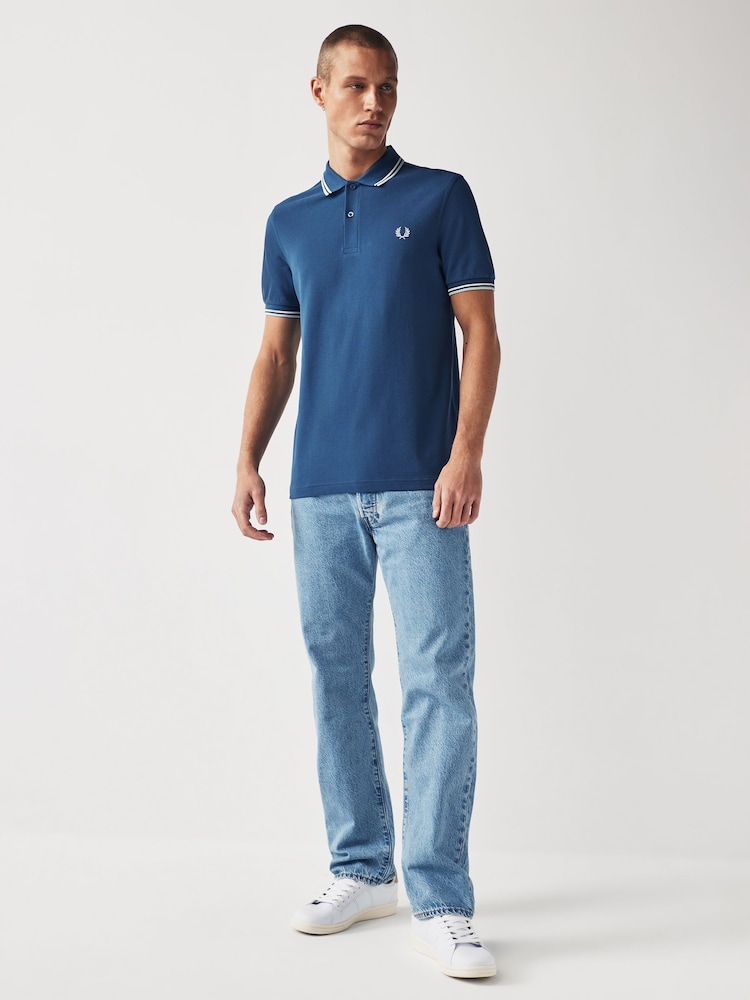 Fred Perry Mens Twin Tipped Polo Shirt - Image 2 of 7