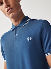 Fred Perry Mens Twin Tipped Polo Shirt - Image 4 of 7