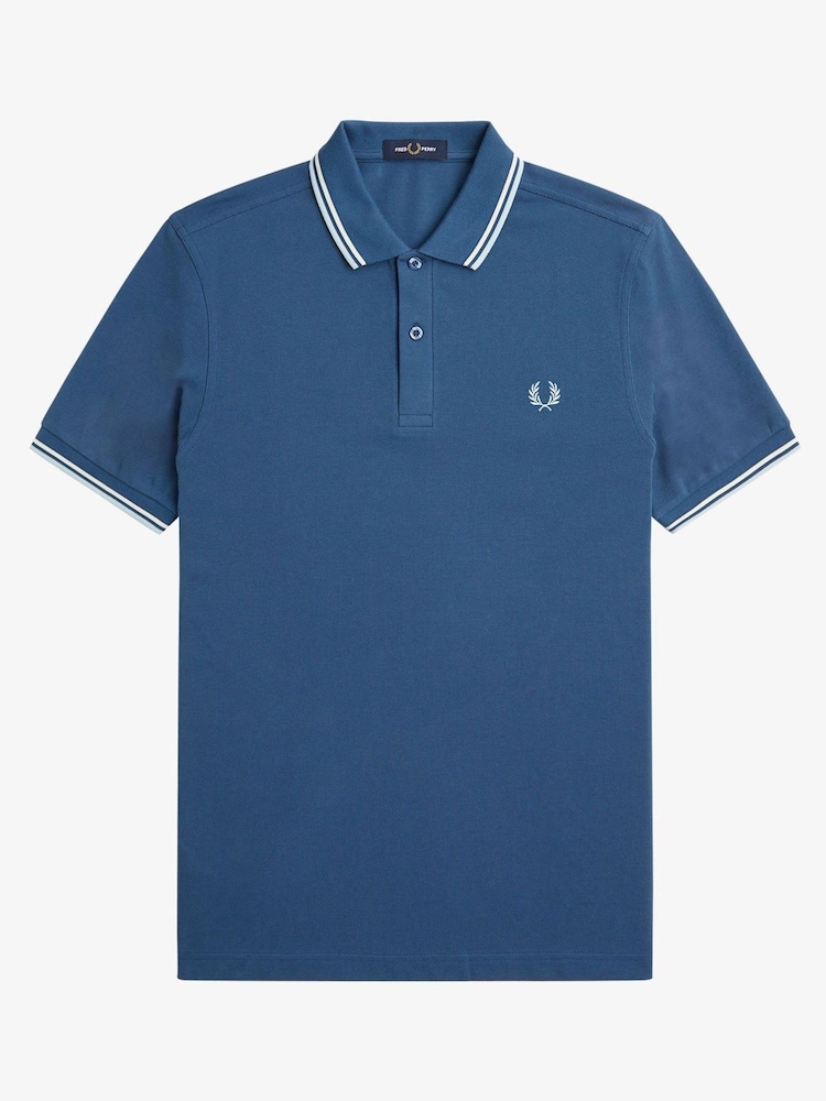 Fred Perry Mens Twin Tipped Polo Shirt - Image 7 of 7