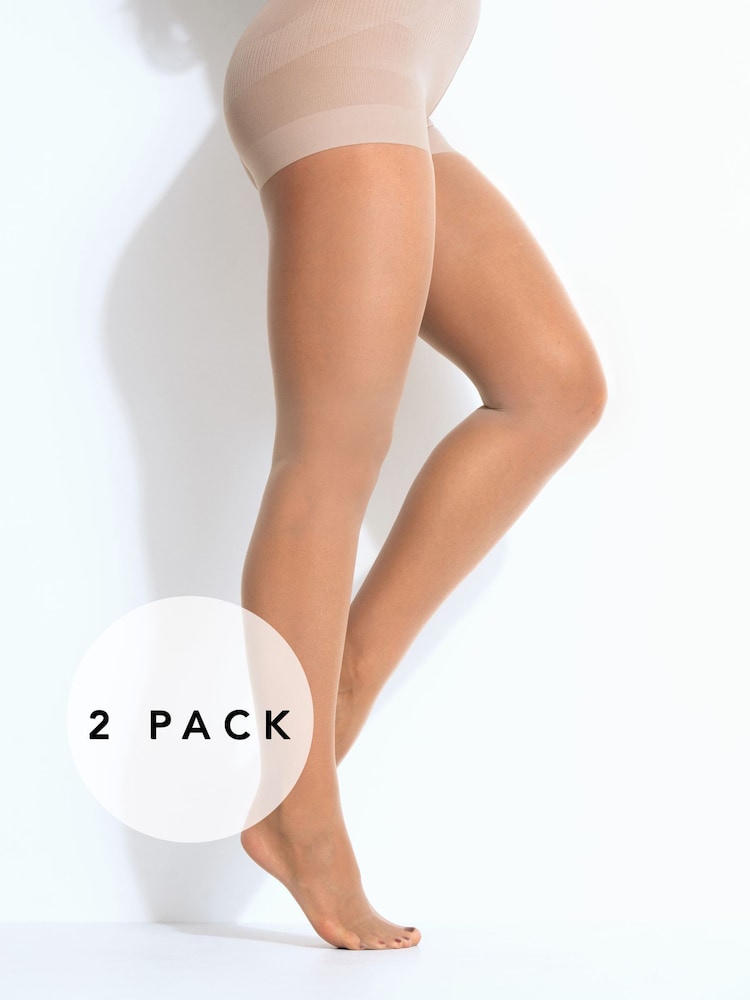 Pour Moi Definitions 20 Denier Shaping Control Tights 2 Pakke - Bilde 1 av 2