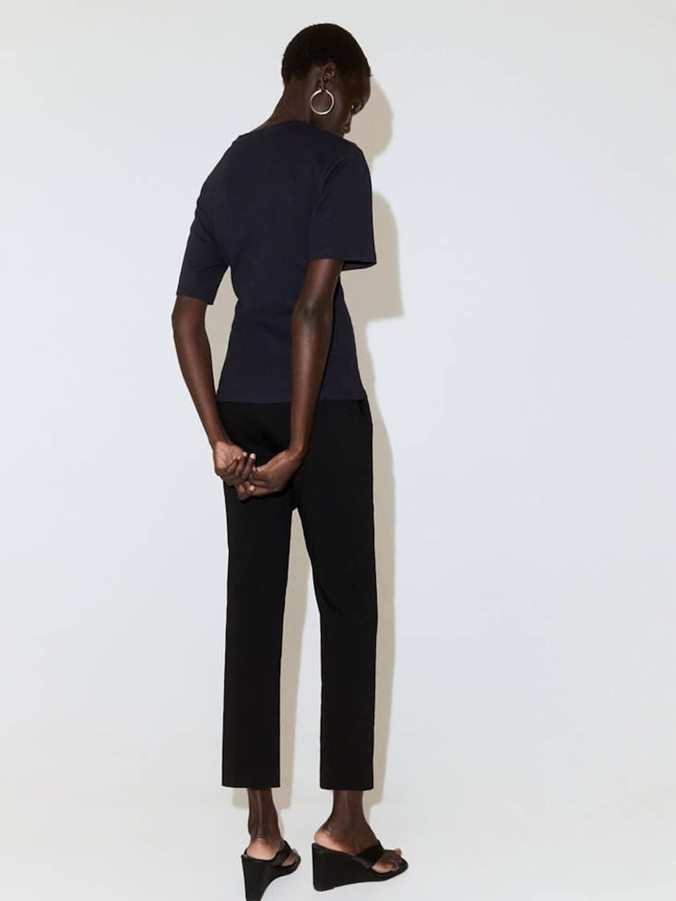 Mango Blue Knot Front T-Shirt - Image 2 of 7