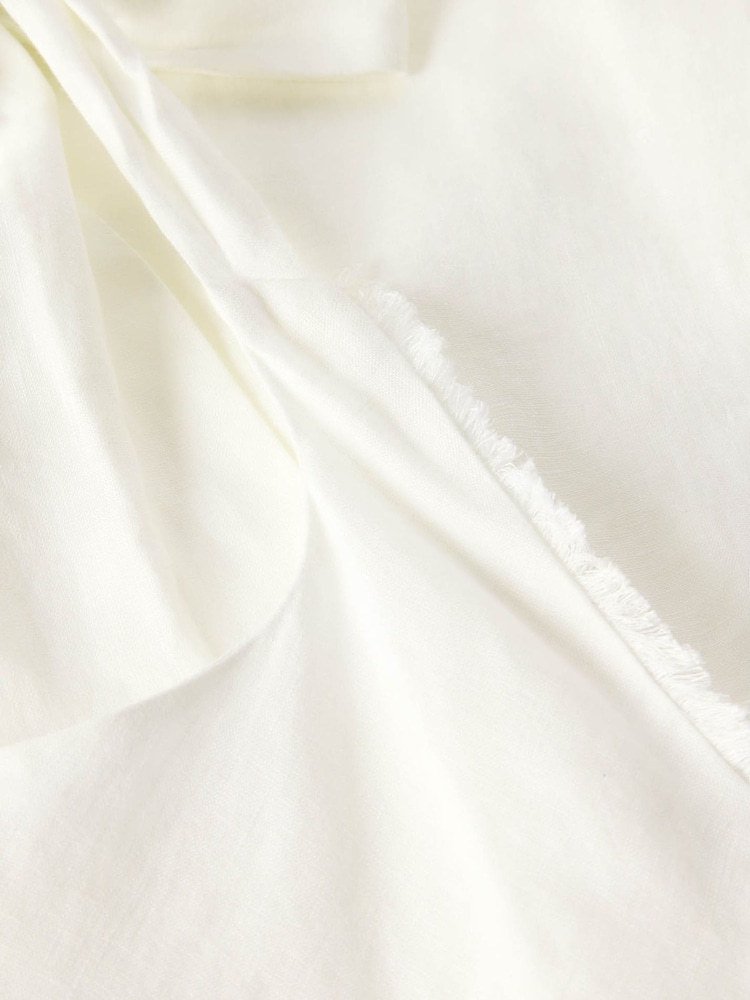 Whistles White Linen Halter Neck Dress - Image 5 of 5