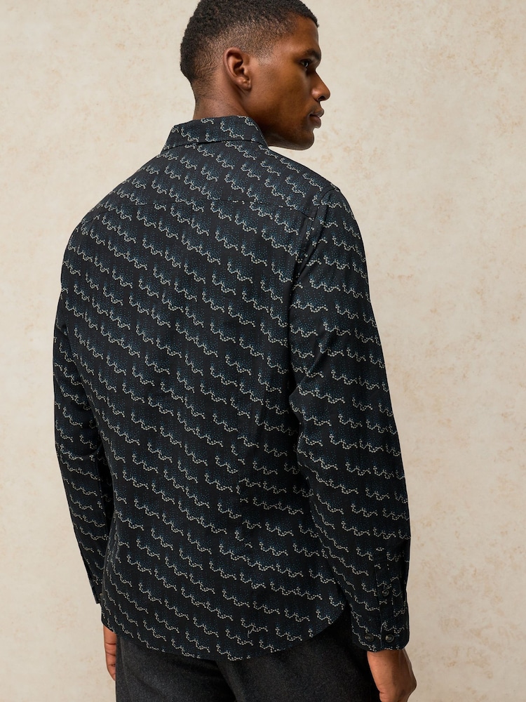 White Stuff Black Salcombe Print Shirt - Image 2 of 6