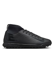 Nike Black Kids Mercurial Zoom Superfly 10 Club Turf Football Boots - Image 1 of 8