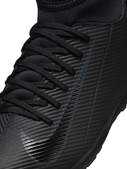 Nike Black Kids Mercurial Zoom Superfly 10 Club Turf Football Boots - Image 7 of 8