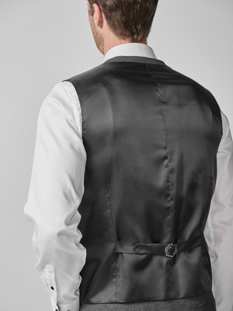 Grey Puppytooth Suit: Waistcoat - Image 2 of 6