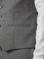 Grey Puppytooth Suit: Waistcoat - Image 5 of 6