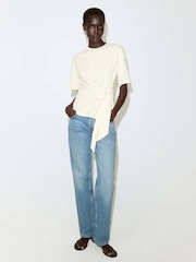 Mango Yellow Knot Front T-Shirt - Image 1 of 7