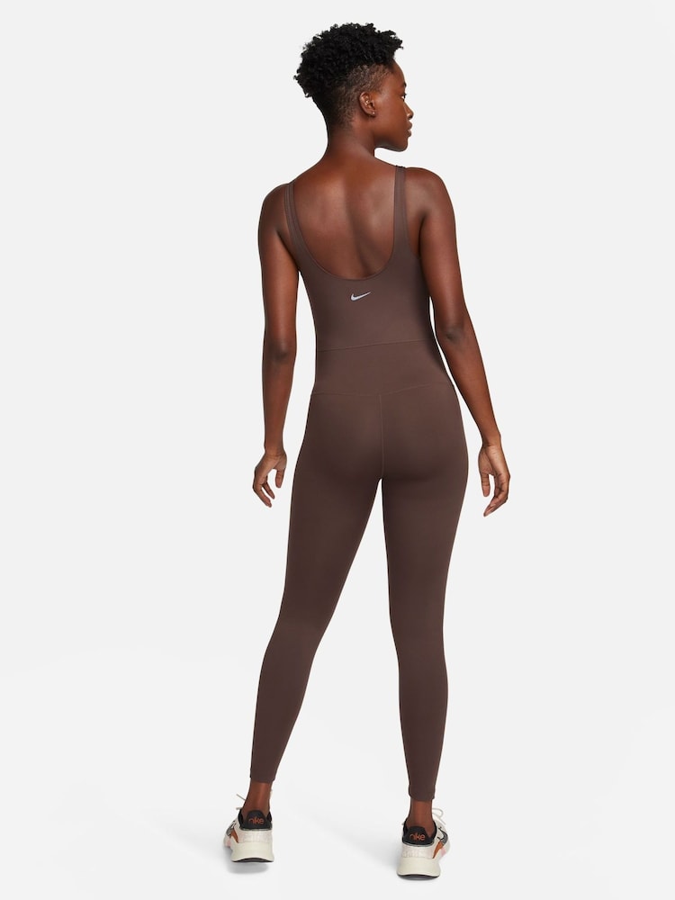 Nike Brown One Unitard Bodysuit Jumpsuit - Image 2 of 5