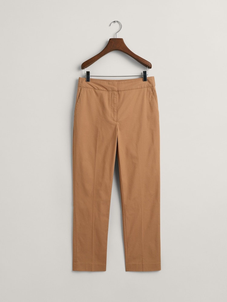 GANT Brown Slim Slack Chino Trousers - Image 5 of 5