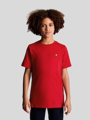 Lyle & Scott Gala Red Boys Essentials Crew Neck T-Shirt - Image 1 of 3