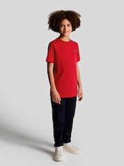 Lyle & Scott Gala Red Boys Essentials Crew Neck T-Shirt - Image 2 of 3