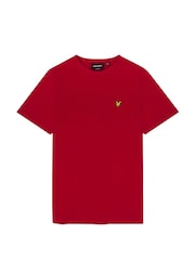 Lyle & Scott Gala Red Boys Essentials Crew Neck T-Shirt - Image 3 of 3