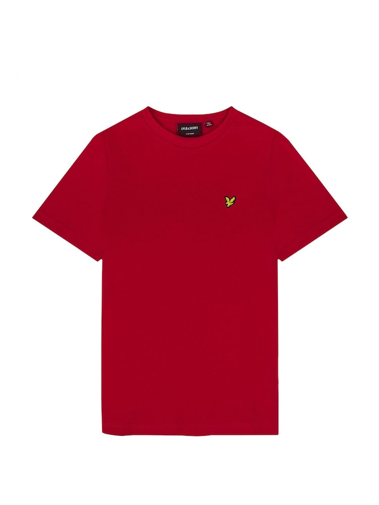Lyle & Scott Gala Red Boys Essentials Crew Neck T-Shirt - Image 3 of 3