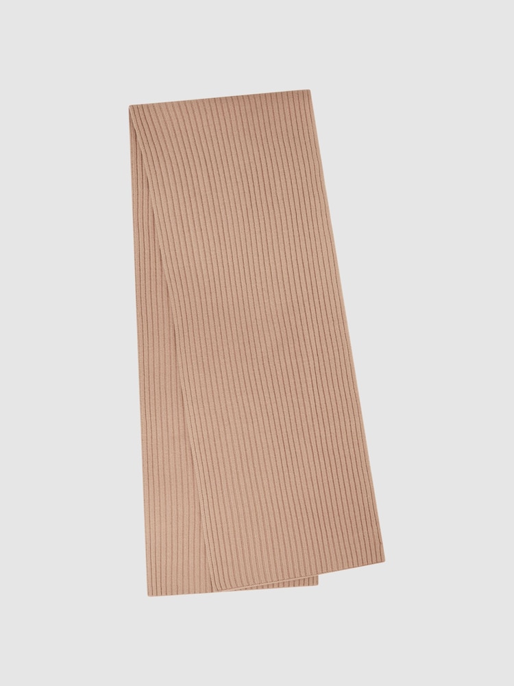 Reiss Pink Laurel Cashmere-Wool Scarf - Image 1 of 5 Reiss Pink Laurel Cashmere-Wool Scarf - Image 1 of 5