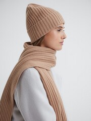Reiss Pink Laurel Cashmere-Wool Scarf - Image 3 of 5