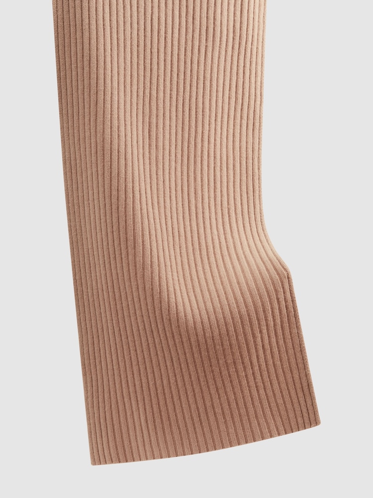 Reiss Pink Laurel Cashmere-Wool Scarf - Image 5 of 5