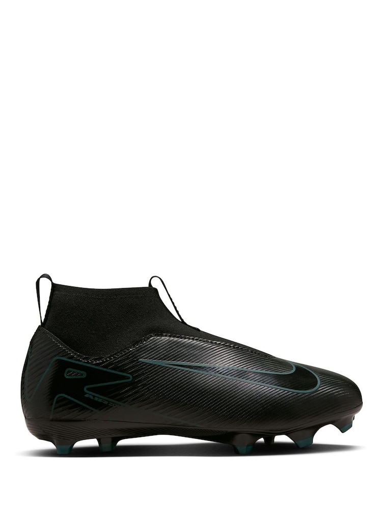 Nike Black Kids Mercurial Zoom Superfly 10 Academy Ground Green Football Boots - Image 1 of 9