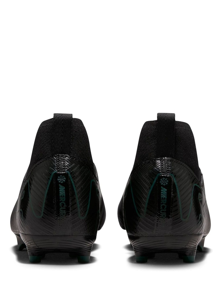 Nike Black Kids Mercurial Zoom Superfly 10 Academy Ground Green Football Boots - Image 4 of 9