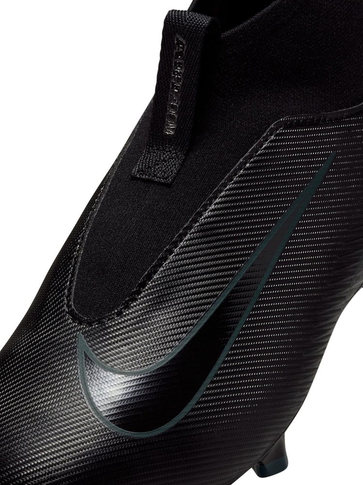 Nike Black Kids Mercurial Zoom Superfly 10 Academy Ground Green Football Boots - Image 8 of 9