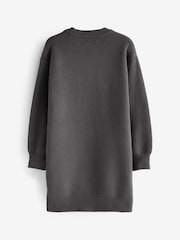 Grey Sequin Jumper Dress (3-16yrs) - Image 6 of 7