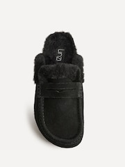 Qara - Linzi Elma Fur Mule Slippers - 5şəkildən 4 şəkil