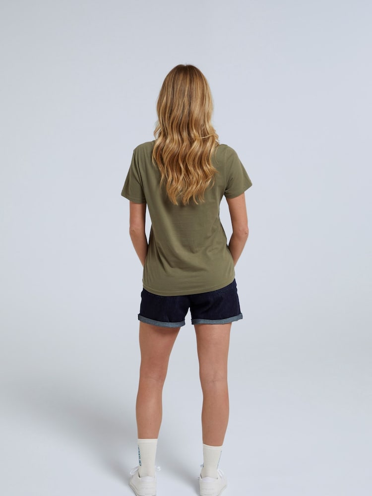 Animal Mint Green Womens Marina Logo 100% Cotton T-Shirt - Image 2 of 7 Animal Mint Green Womens Marina Logo 100% Cotton T-Shirt - Image 2 of 7