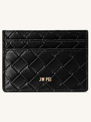 JW PEI Black Woven Texture Card Holder - Image 1 of 3