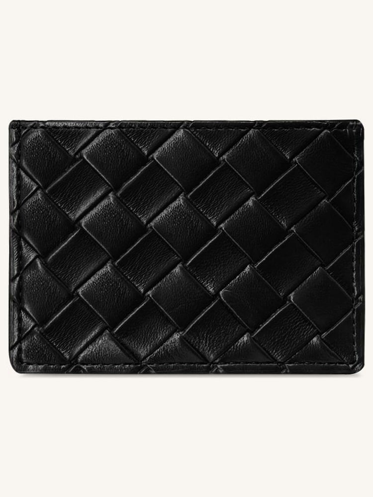 JW PEI Black Woven Texture Card Holder - Image 2 of 3