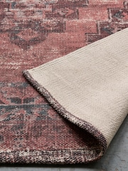 French Connection Red 100% Cotton Melora Rug - Image 3 of 4