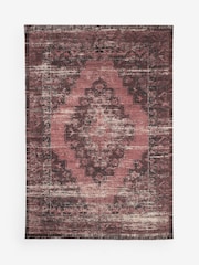 French Connection Red 100% Cotton Melora Rug - Image 4 of 4