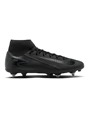 Nike Black/Green Adults Zoom Mercurial Superfly 10 Academy Soft Ground Football Boots - Image 1 of 11