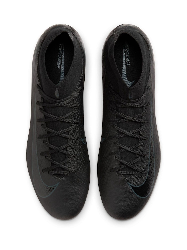 Nike Black/Green Adults Zoom Mercurial Superfly 10 Academy Soft Ground Football Boots - Image 10 of 11