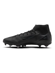 Nike Black/Green Adults Zoom Mercurial Superfly 10 Academy Soft Ground Football Boots - Image 2 of 11