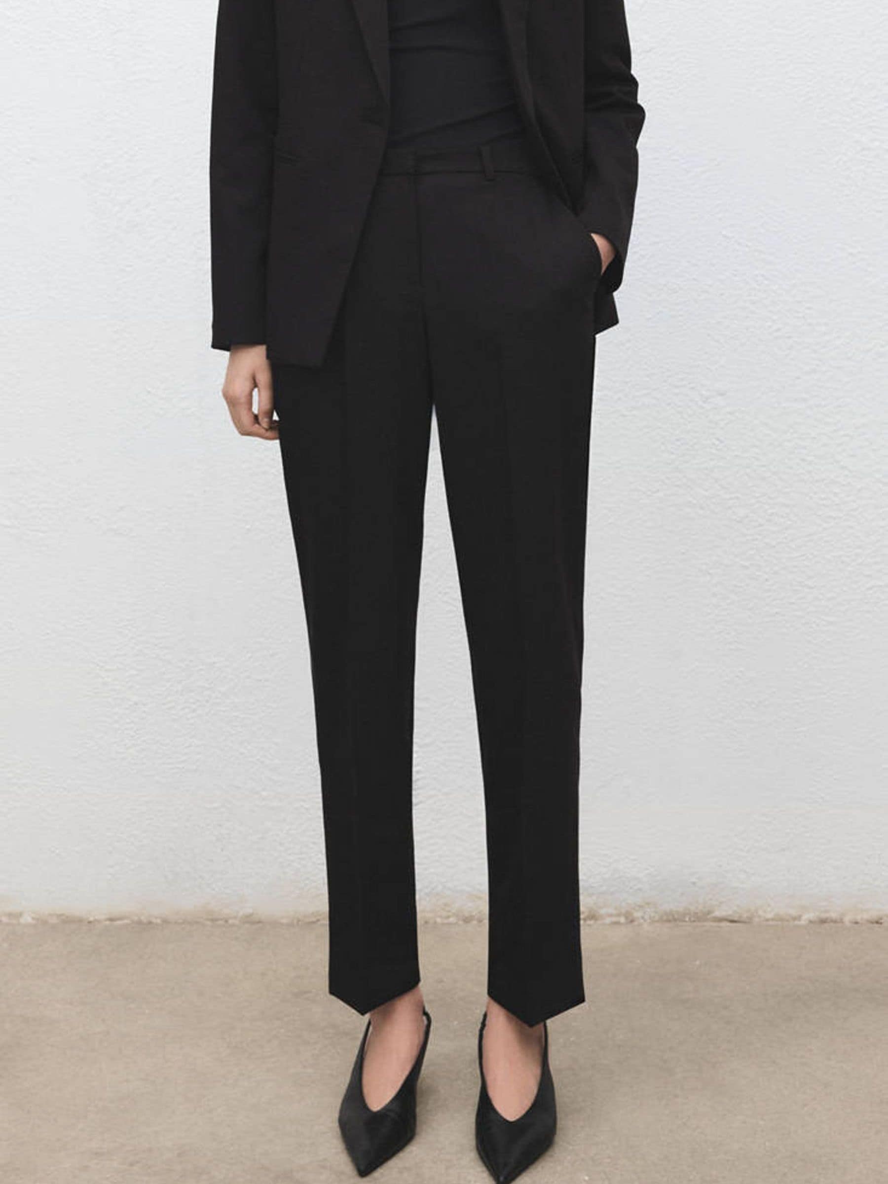 Mango Women's Black Trousers Boreal Size 8 - Image 3
