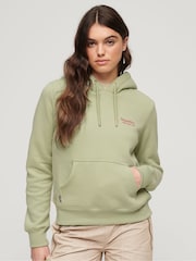 Superdry Green Essential Logo Hoodie - Image 1 of 4